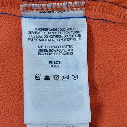 Columbia Blue & Orange Fleece Lined Hooded Jacket Women's Size Large