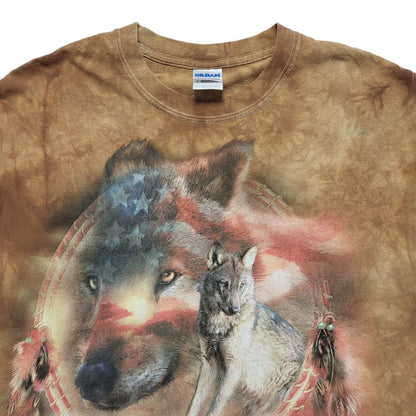 The Mountain Gildan Brown Vintage Y2K  Short Sleeve T-Shirt Uk Men's Large