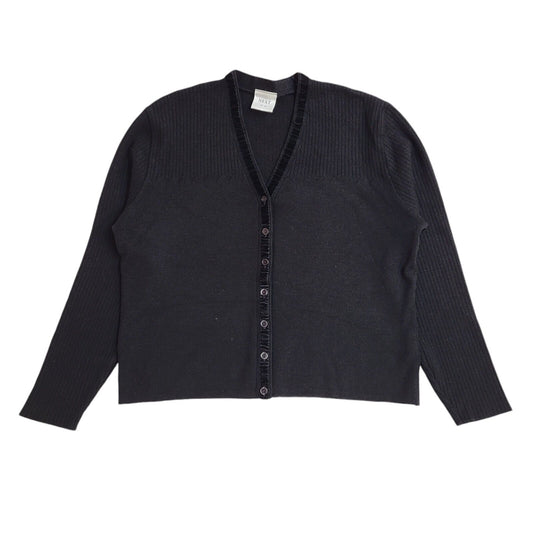 Next Vintage 90's Black Button Cardigan UK Women's Size 16