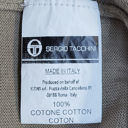 Sergio Tacchini Vintage 90's Beige Jumper UK Men's Size Small