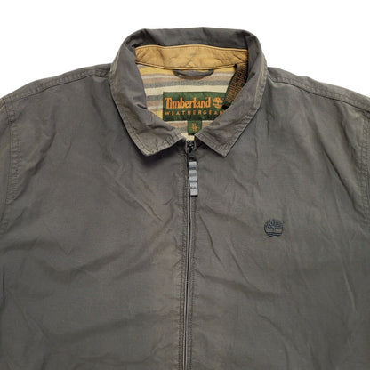 Timberland 90s Vintage Green Cotton Zip Up Jacket Men's Size XL