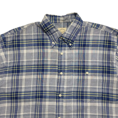 Casual Club 90's Vintage Blue & Yellow Check Shirt Uk Men's Medium
