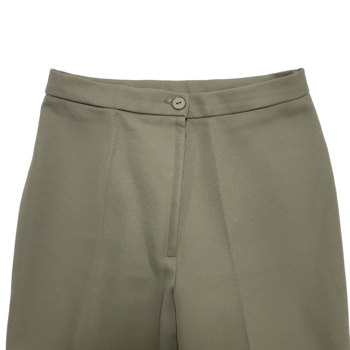 Slimma 70s Vintage Khaki 2 Piece Trouser Suit Uk Women's Size 14 W30