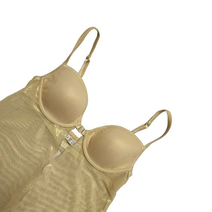 La Zenza Gold Y2k Sleeveless Lingerie Top Uk Women's Size Small