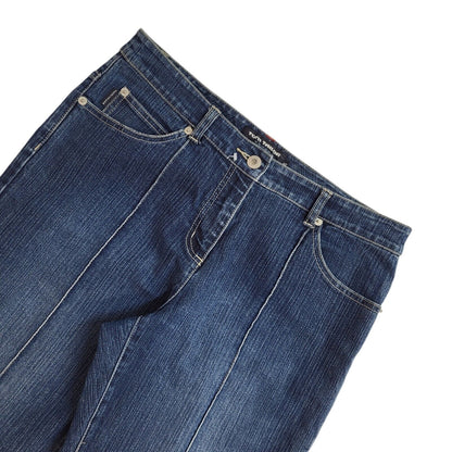 Tom Tailor 90s Angie Dark Blue Bootcut Denim Jeans Uk Women's Size 12 W30 L31