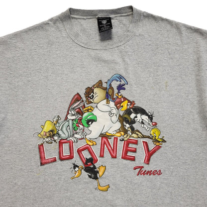 Warner Bros Looney Tunes Grey Vintage 90s T-Shirt Uk Men's Size XL