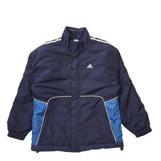 Adidas 90s Vintage Navy Blue Zipped Sports Jacket Men's Size Medium