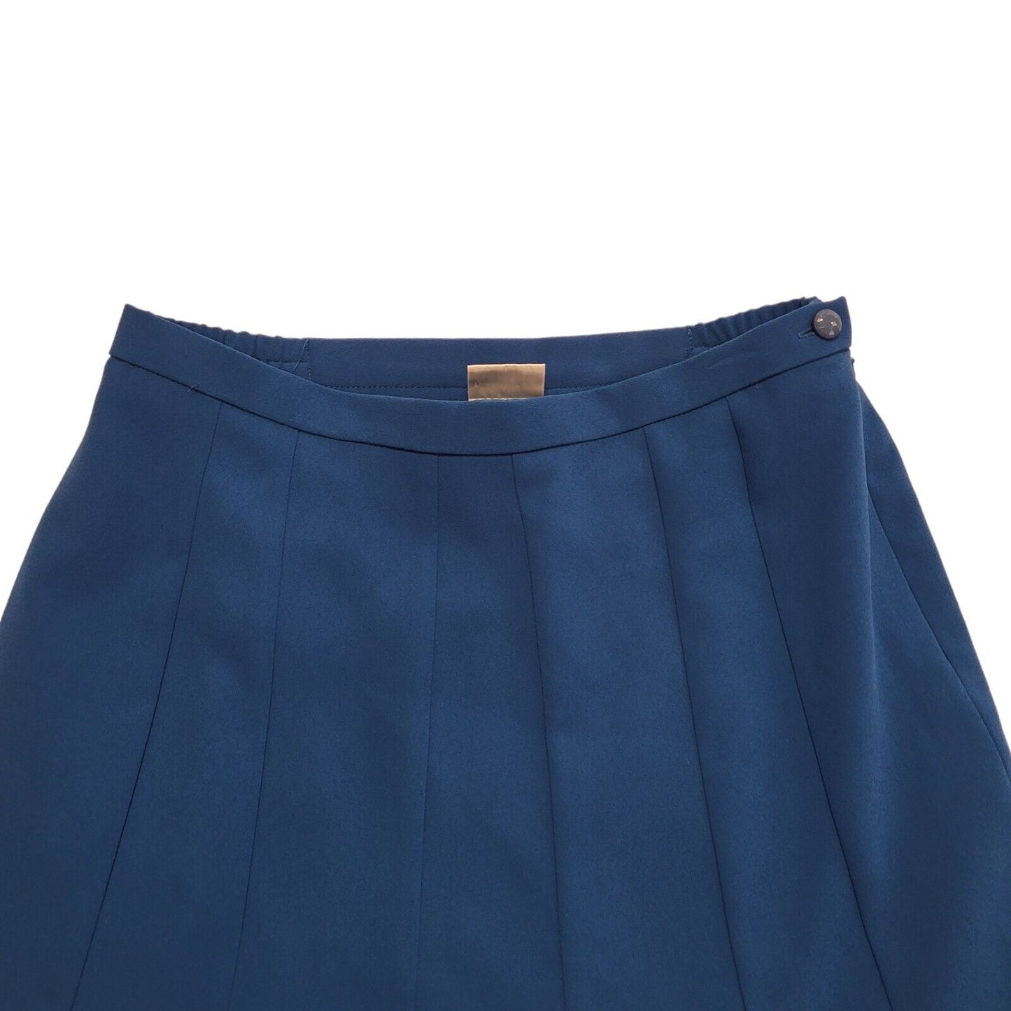 Eastex Vintage 90's Long Blue A-Line Skirt Womens UK Size 14 W32