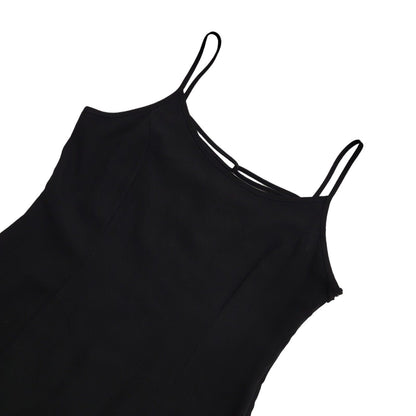 Principles Vintage 90s Black Sleeveless Dress Uk Women's Size 16 W34