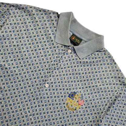 Ryder Cup 97 Bobby Jones Vintage 90's Blue  Polo Shirt Uk Men's Size M