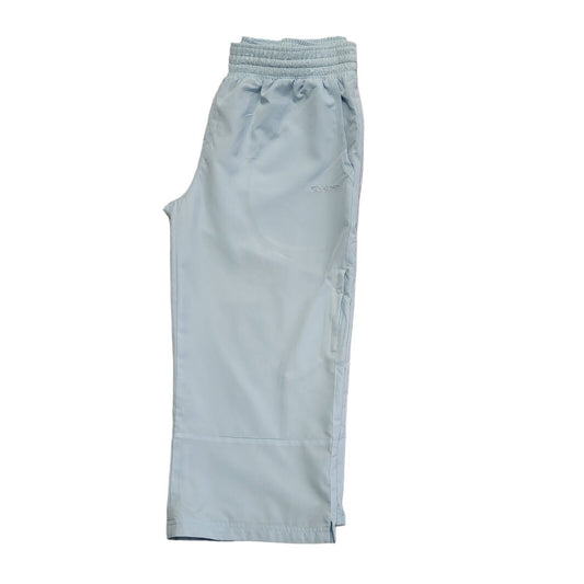 Reebok Vintage Y2K Blue 3/4 Length Tracksuit Pants Womens UK 14 W32 L20