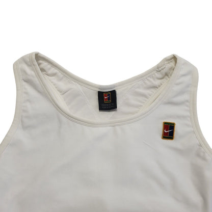 Nike Court Tennis Y2K White Cropped Gym & Training Sports Top Womens Size 16/18