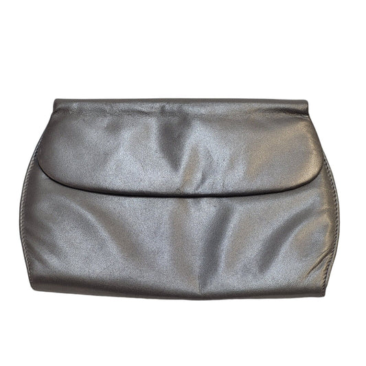 Van-Dal Grey Faux Leather Small Clutch Bag Uk Women's Size 6.5" x 9"