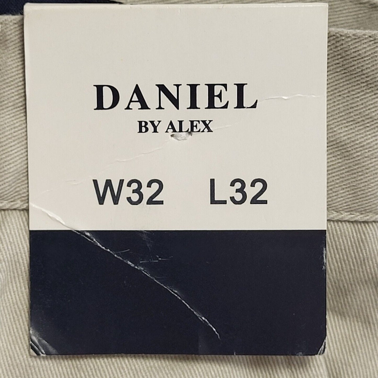 Daniel 90s Vintage Beige Straight Dress Trousers Uk Men's Size M W32 L32 Bnwt