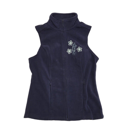 Disney Parks Navy Blue Y2k Fleece Gilet Uk Women's Size Small