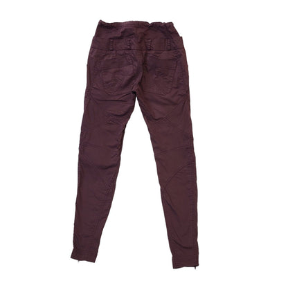 Nike Fit Y2K Maroon Tapered Trousers Womens UK6 W30 L28