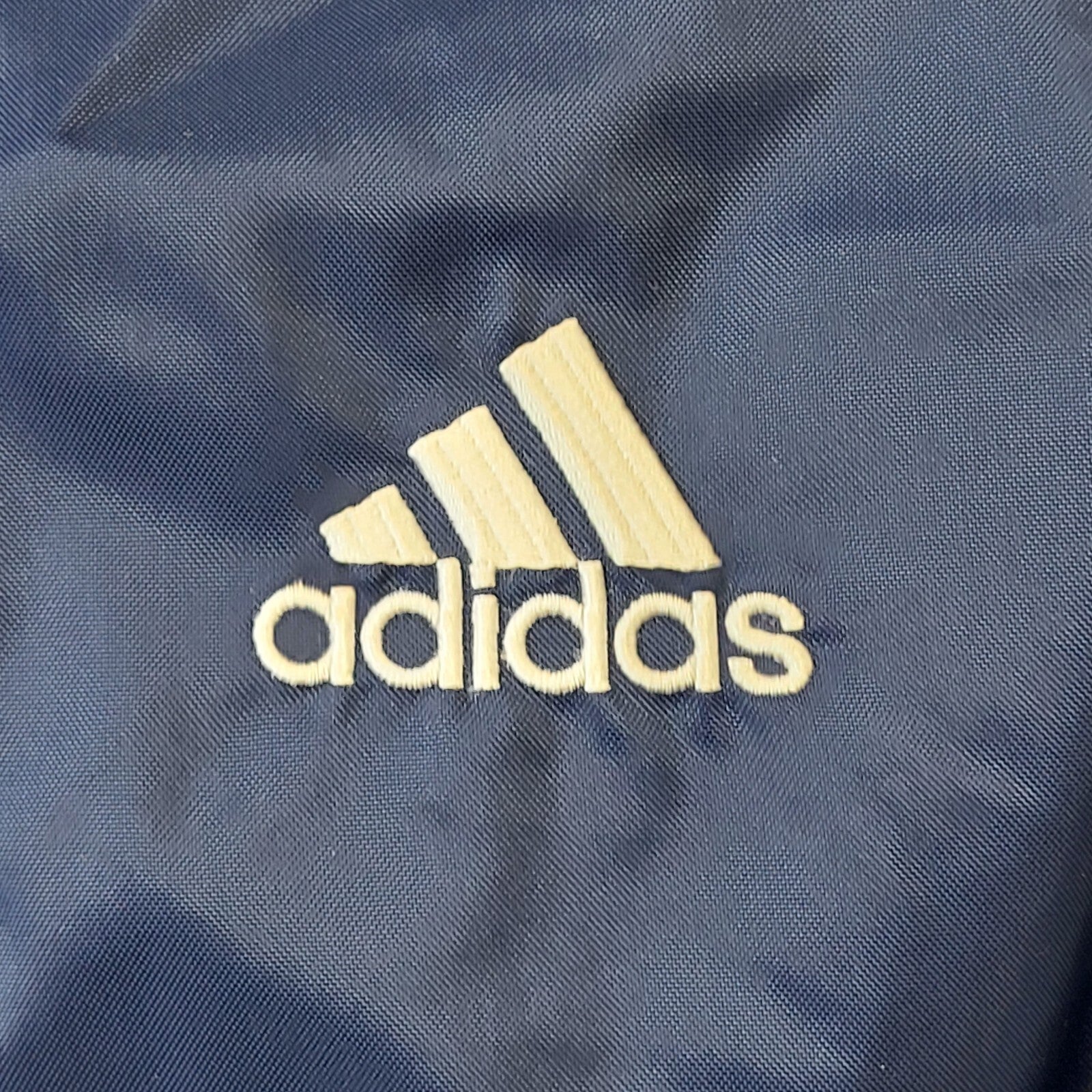 Adidas 90s Vintage Navy Blue Zipped Sports Jacket Men's Size XL