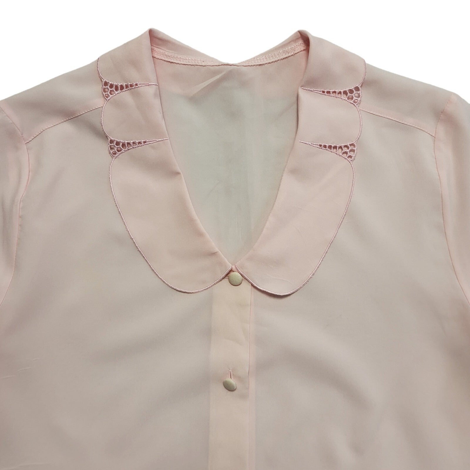 St Michael Pink Vintage 90's Short Sleeve Shirt Womens UK Size 12