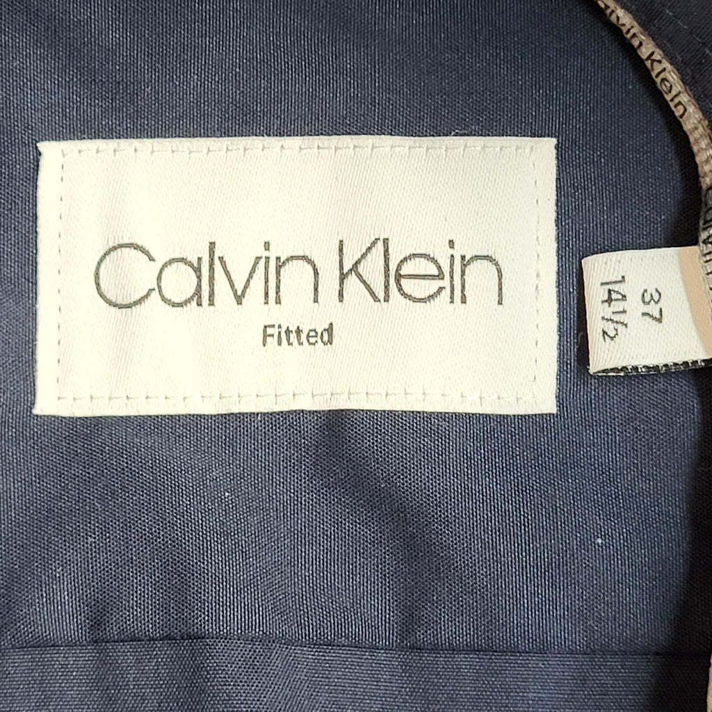 Calvin Klein Y2k Midnight Blue Long Sleeve Shirt Men's UK Size XS Bnwt