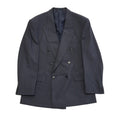 St Michael Vintage 70s Blue Striped Wool Blend Suit Jacket Uk Men's Size L 42"