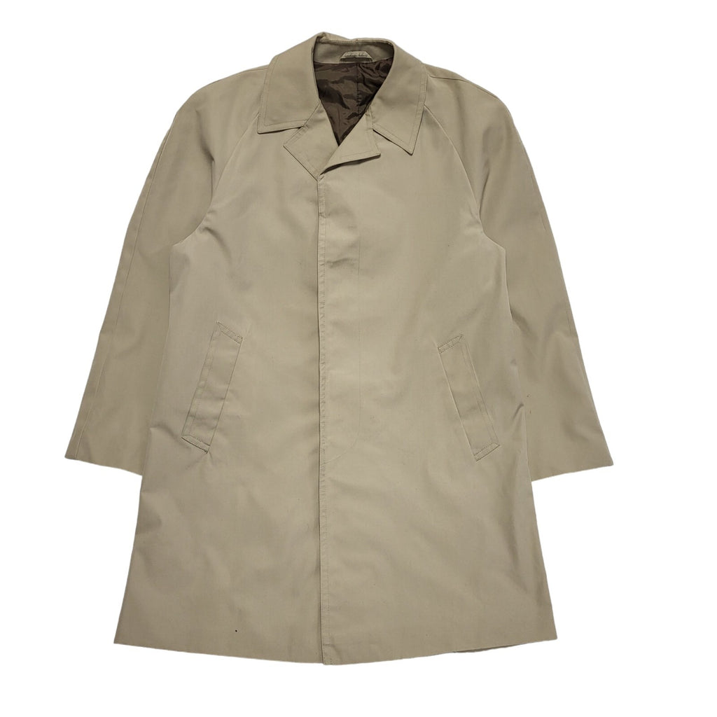 St Michael 80s Vintage Beige Trench coat Mac Uk Men's Size Medium