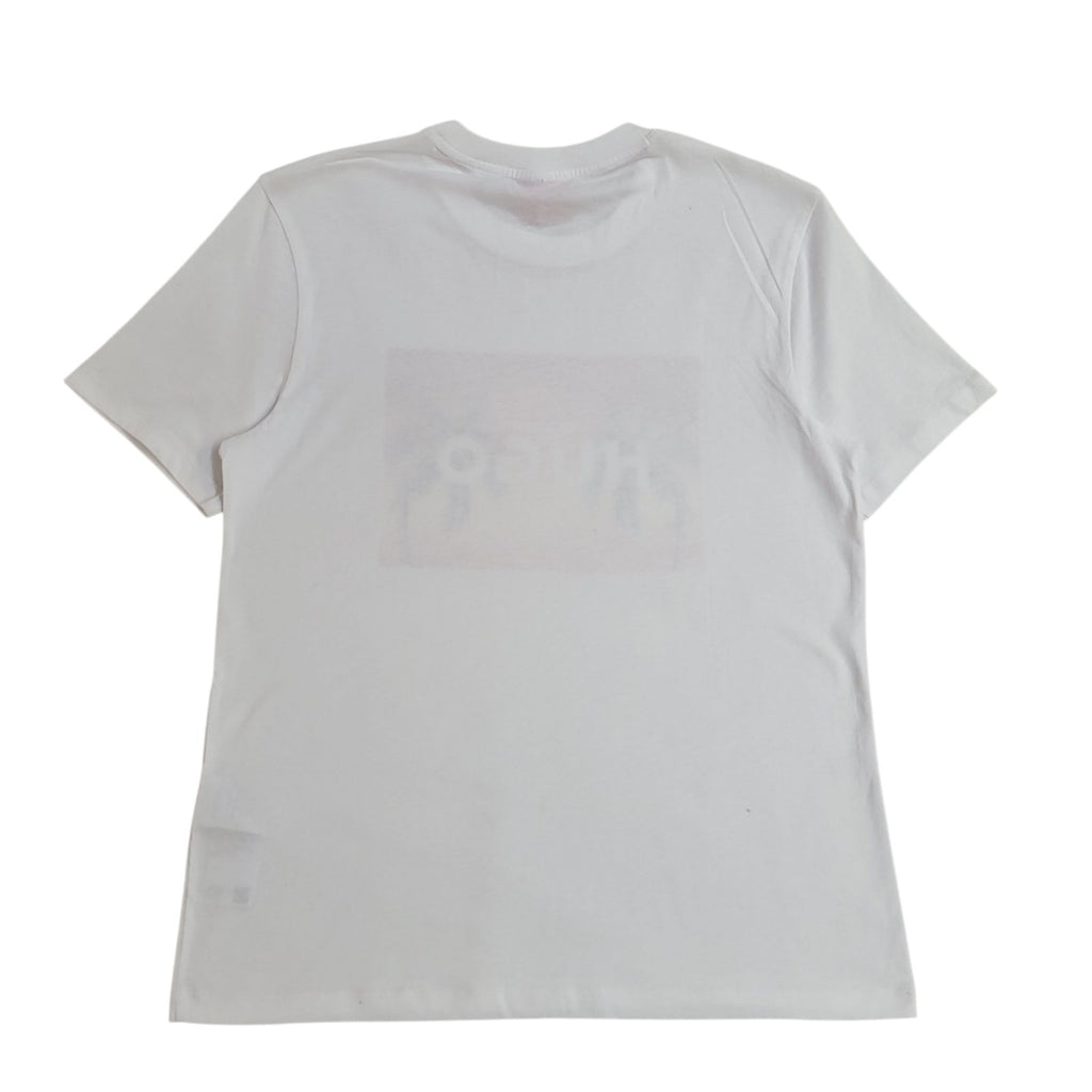 Hugo Boss White Y2k Cotton Palm Trees Double Stitch T-Shirt Uk Men's Size XS