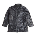 Ciro Citerio Vintage 90's Black Button Leather Coat UK Men's Size Large