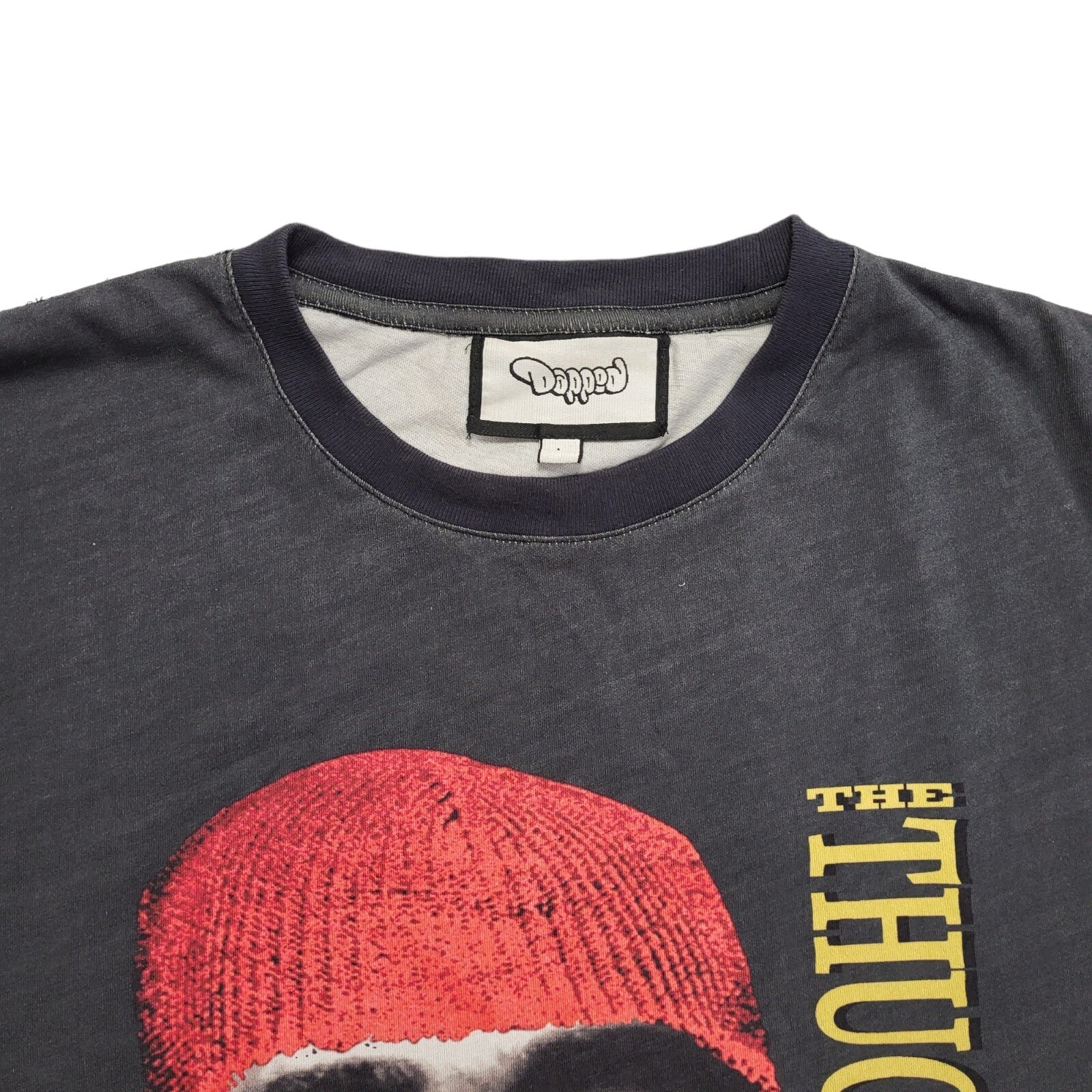 Dapped Vintage 90's Grey 2Pac Short Sleeve T-Shirt Mens UK Size L