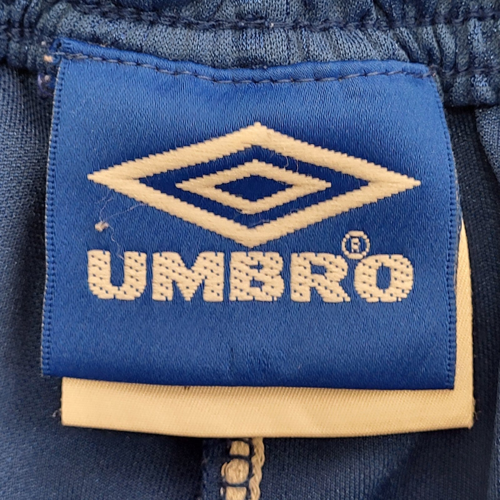 Umbro Vintage 90's Blue Sport Shorts No Pockets Uk Men's Size M W32