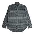 Ralph Lauren Green Checked Vintage 90's Long Sleeve Shirt UK Men's Size M