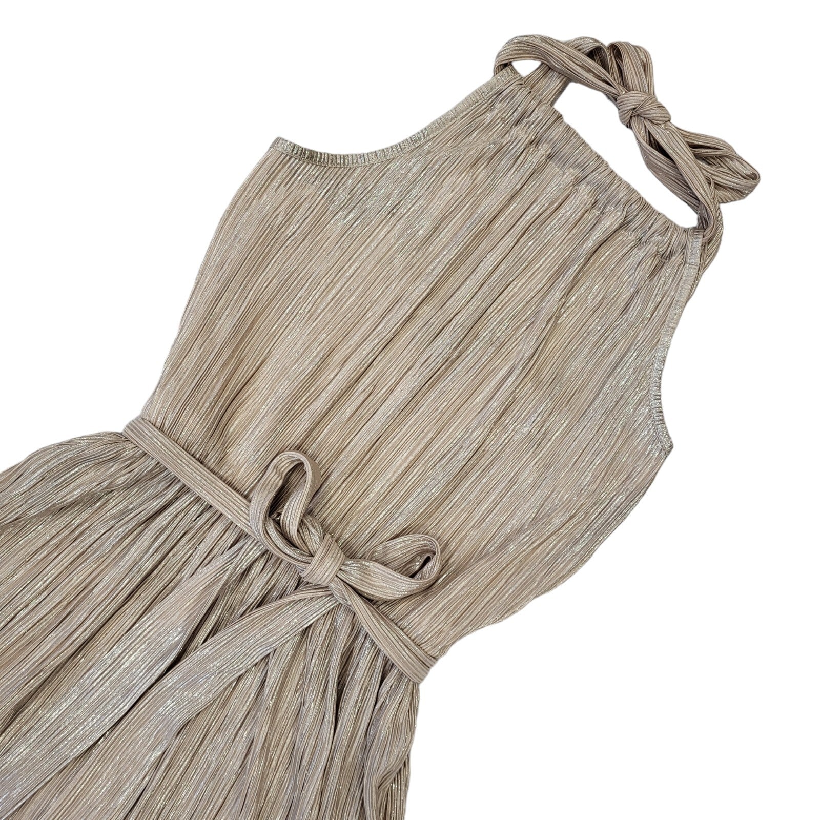 Jane Norman Vintage 90s Beige Party Dress Uk Women's Size 12