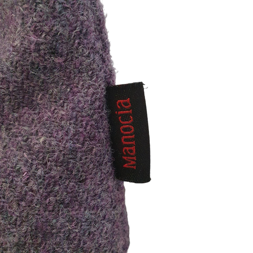 Harris Tweed Purple Wool Triangle Small Top Handle Handbag Uk Women's 13" x 7"