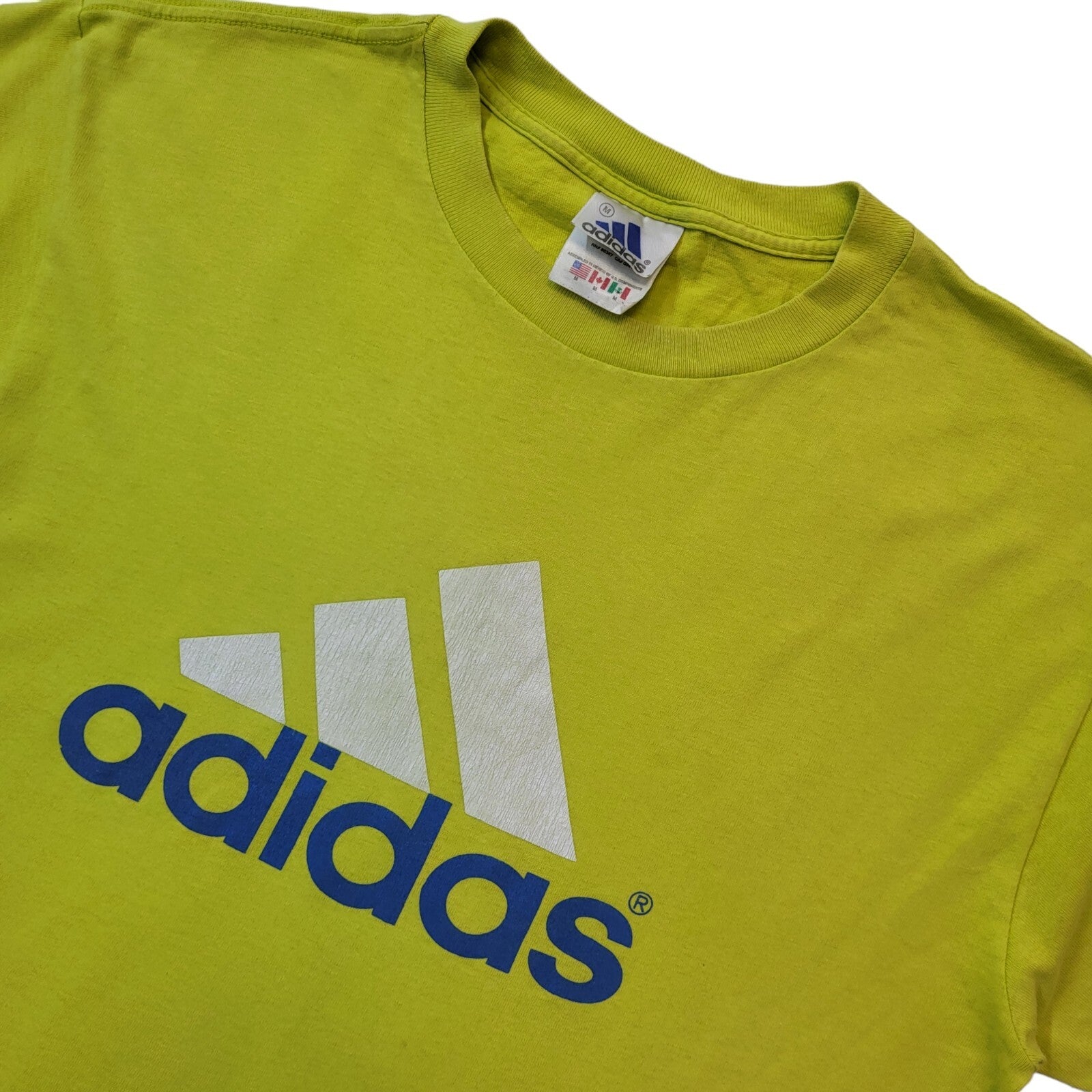 Adidas Vintage 90s Green Short Sleeve T-Shirt Mens Size Medium