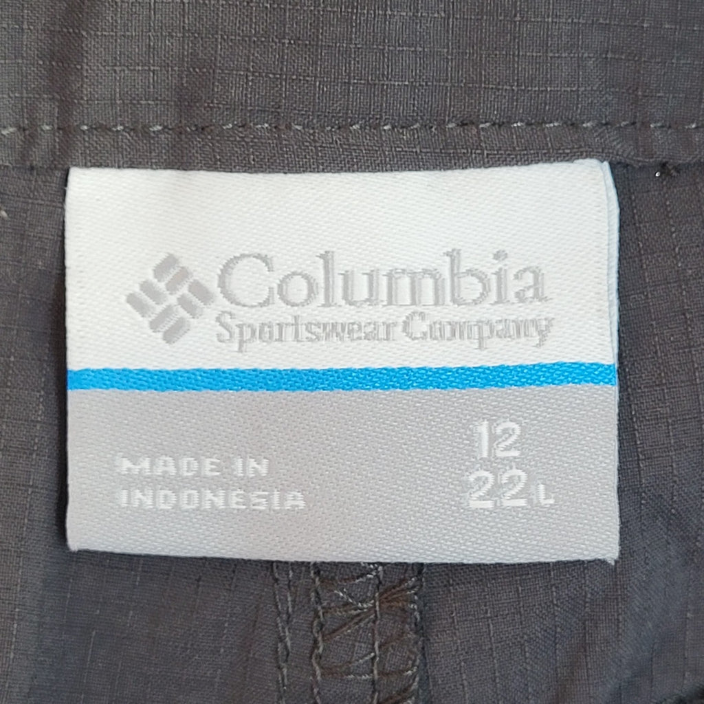 Columbia Y2K Grey Capri 3/4 Hiking Trousers Women's Bnwt Size 14-16 W34 L22