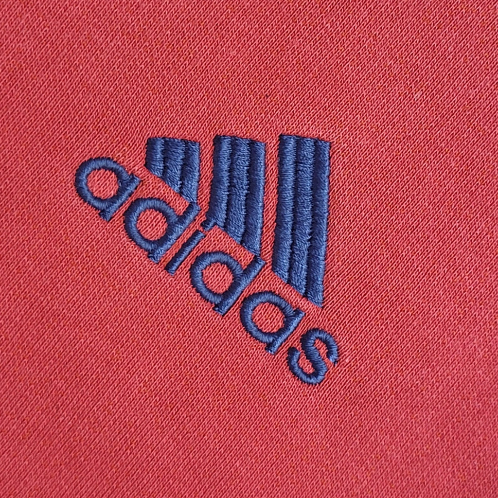 Adidas Vintage 90's Red High Neck Sweatshirt UK Men's Size M