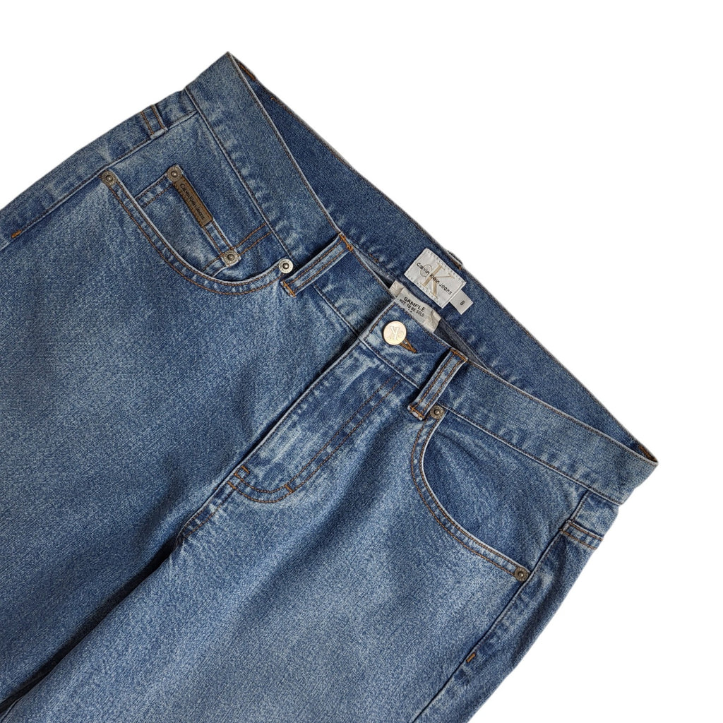 Calvin Klein 90s Mid Blue Bootcut Denim Jeans Uk Women's Size 8 W26 L32