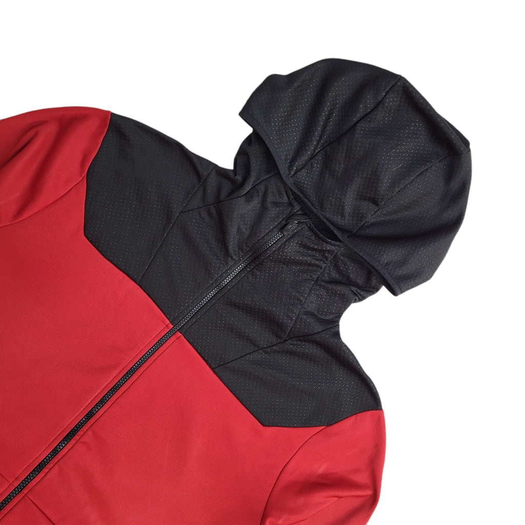 Champion Duo Dry Red & Black Y2K Full Zip Sports Hoodie UK Men's Size XXL
