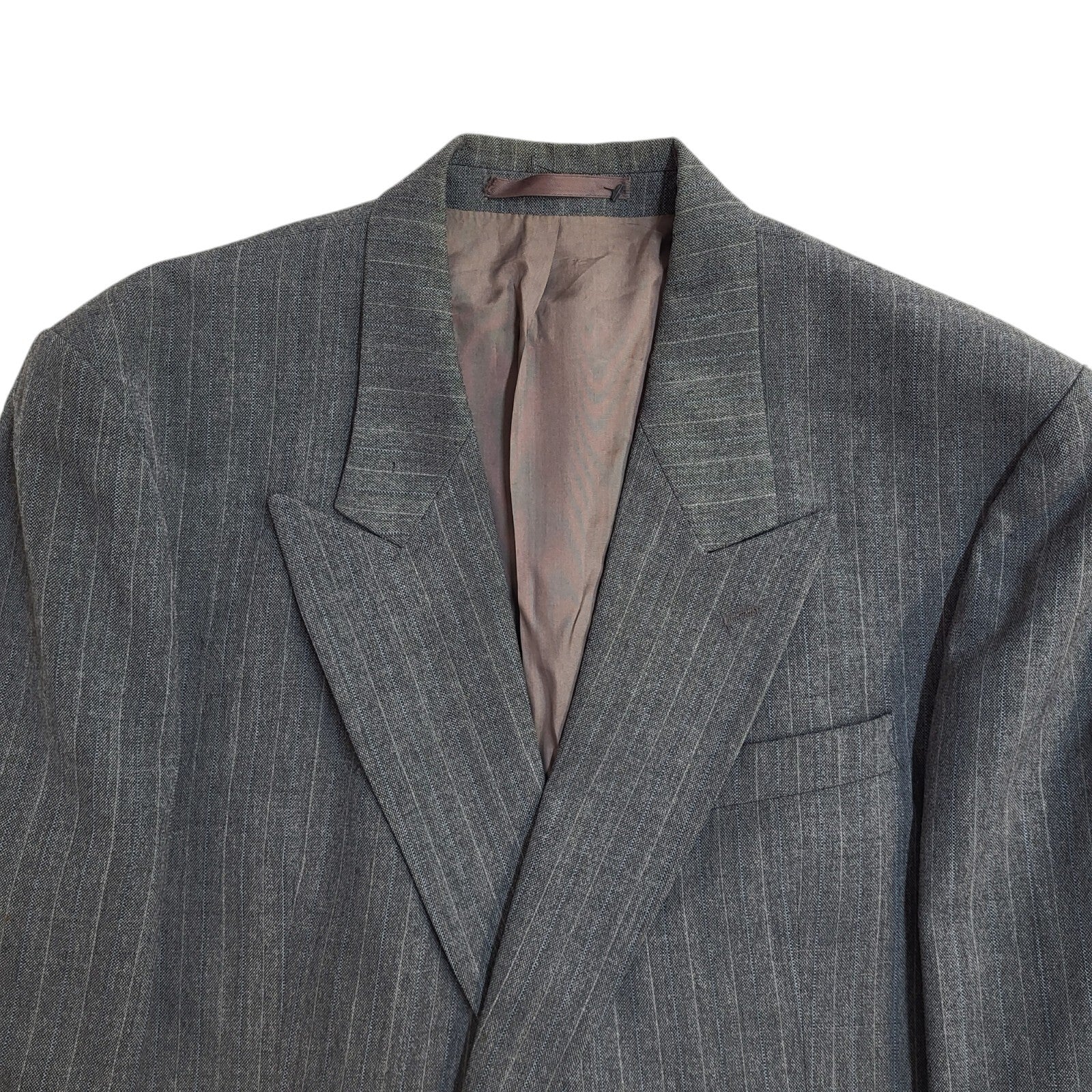 St Michael Grey 70s Blazer Suit Jacket Uk Men's Size Large 42"