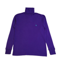 Ralph Lauren Purple Roll Neck Y2K Long Sleeve Jumper UK Women's Size S