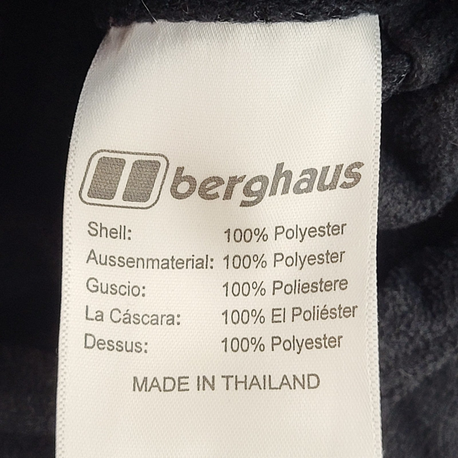 Berghaus Black Vintage Y2K Full Zip Fleece Jacket Uk Women's Size 10