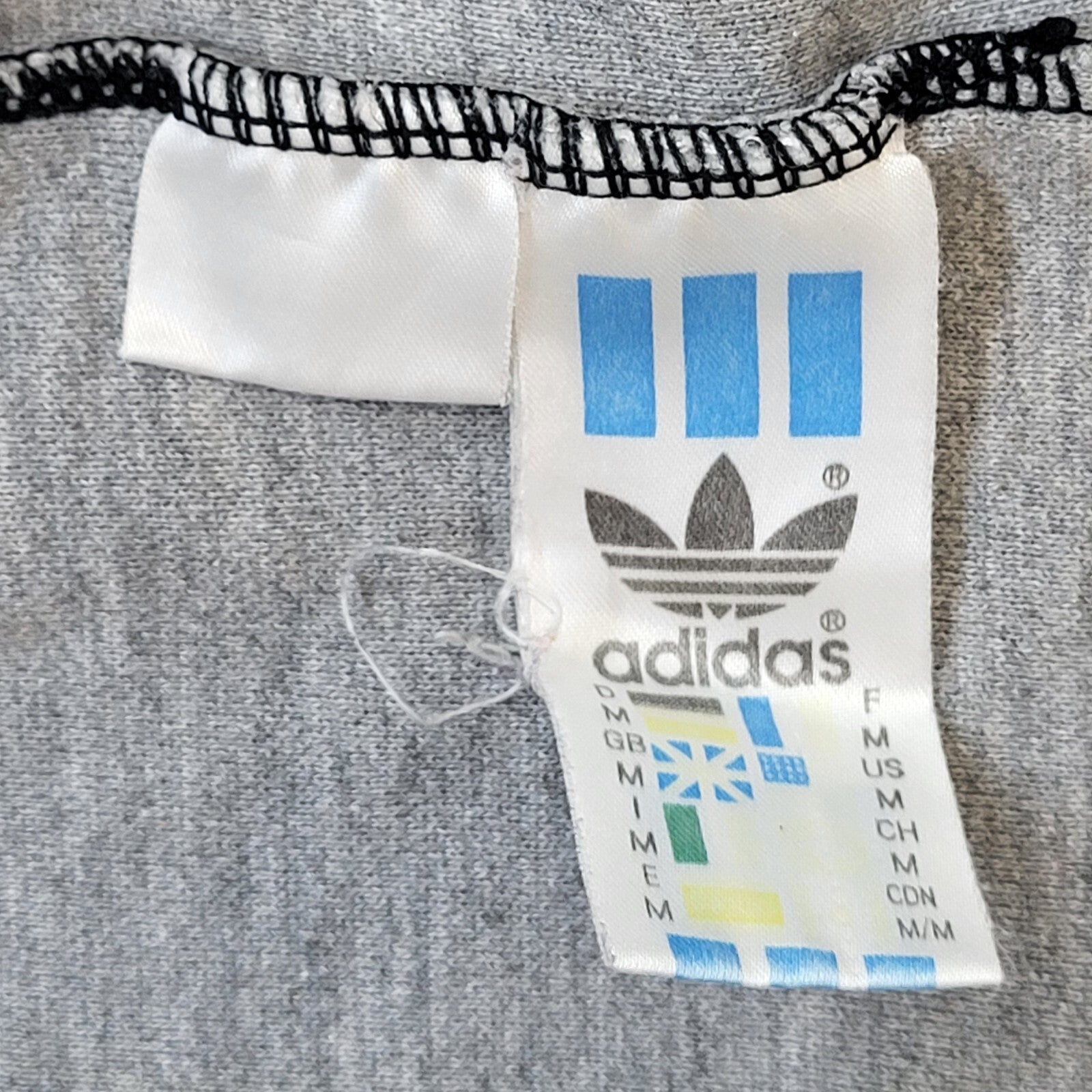 Adidas 90s Vintage Stree Grey Over-sized  Sweatshirt Men's Size Medium