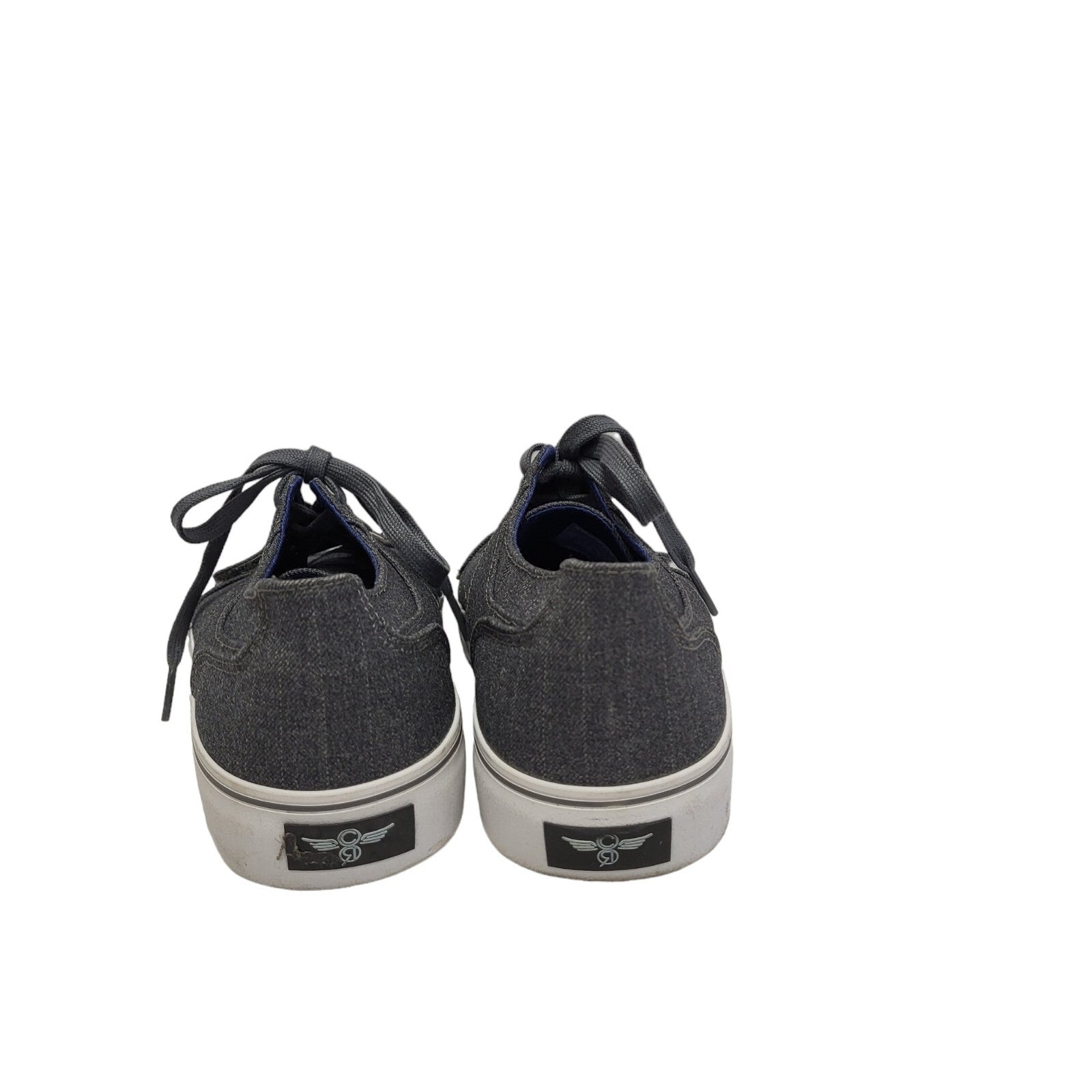 Creative Reaction Grey Lace Up Canvas Trainers Men's Uk Size 7.5 Eu 41 