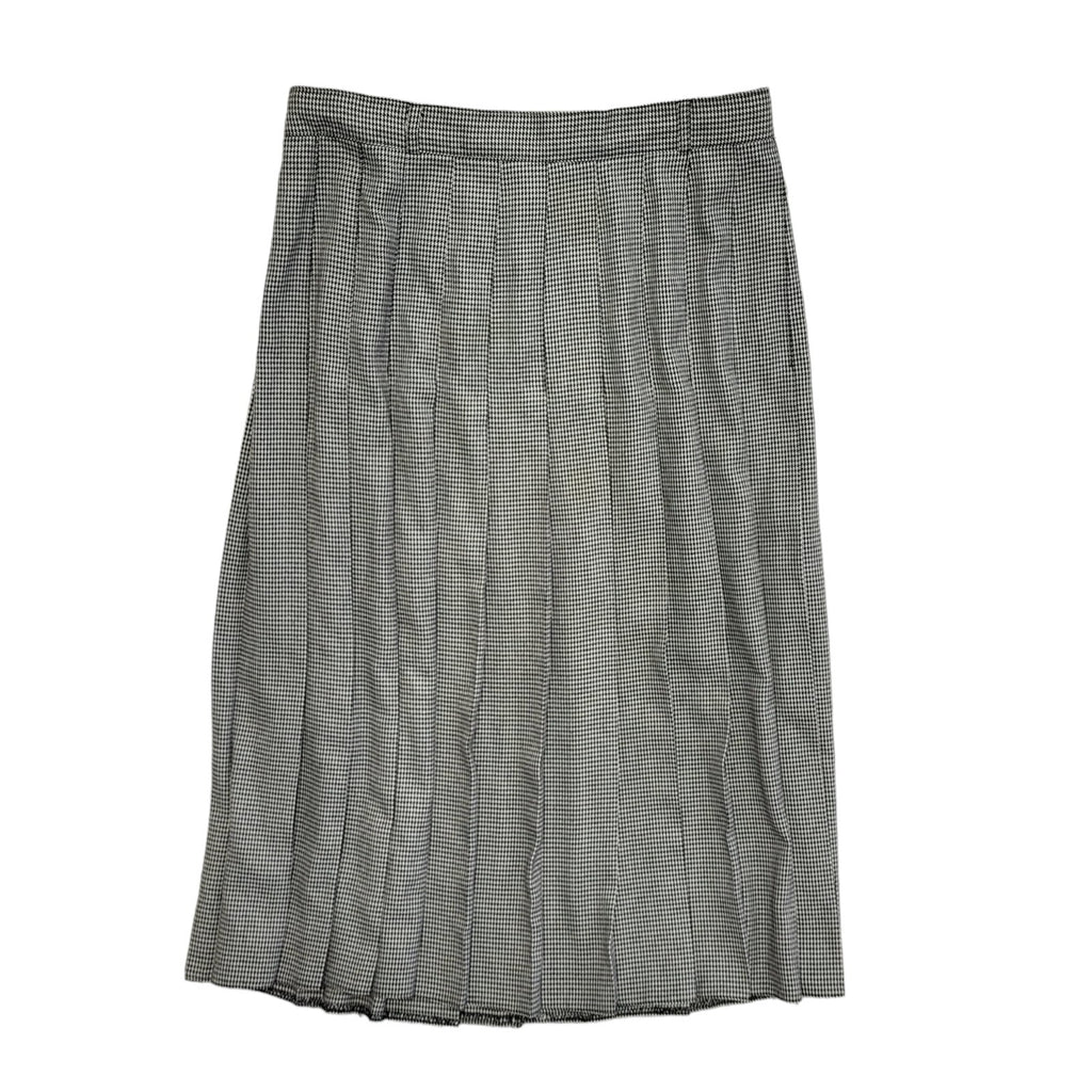 Etam Vintage 90's Black & White Pleated Midi Skirt Womens UK Size 16 W31
