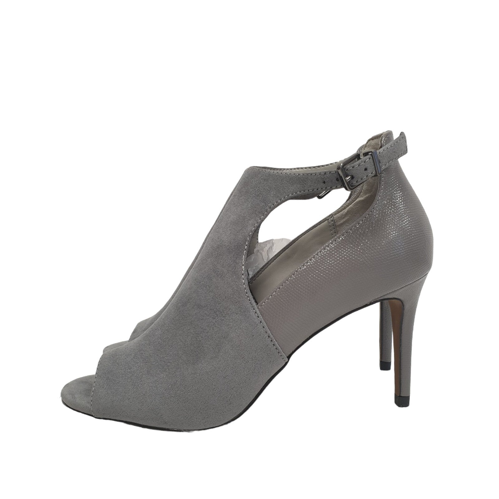 Next Forever Comfort Grey Peep Toe Heeled Shoes Uk 5.5 BNWOB