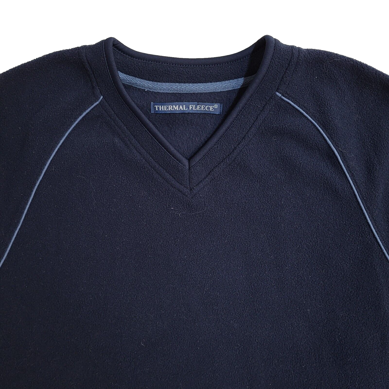 St Barrard Blue Thermal Fleece Vintage Y2K Sweatshirt UK Men's Size S