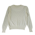 Vintage 80s Cream Roll Neck Long Sleeve Knitted Jumper Uk Women's Size 8/10