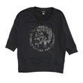 Diesel Vintage Y2K  Black Sequin 3/4 Sleeve Sweatshirt Womens UK Size M