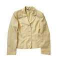 Laura Ashley 90s Vintage Yellow Button Blazer Jacket Women's Size 14 Eu 42