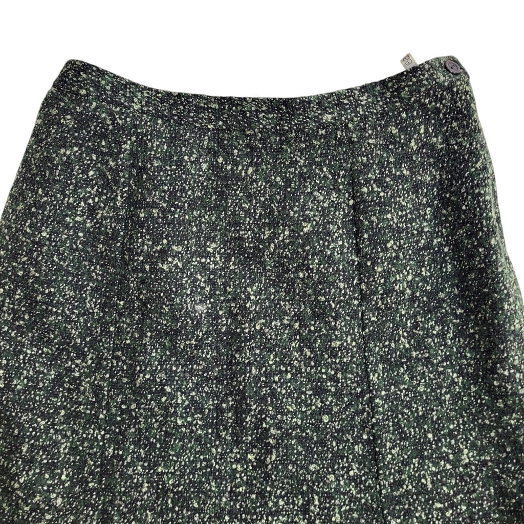 Eastex Vintage 80's Green A-Line Midi Skirt Women's Size 10 W28