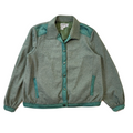 Jersey Masters 70s Vintage Green Button-Up Jacket Women's Size 18